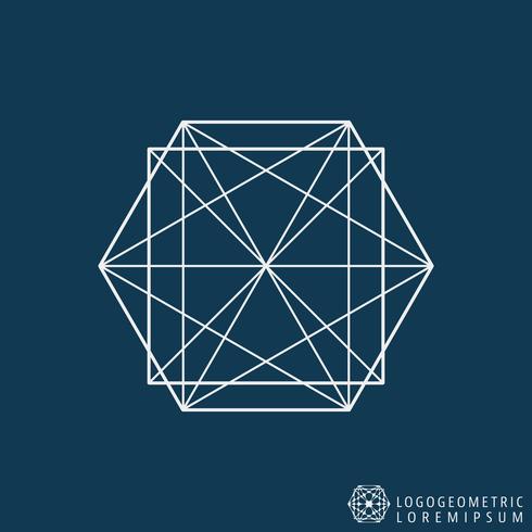 Logo line template vector