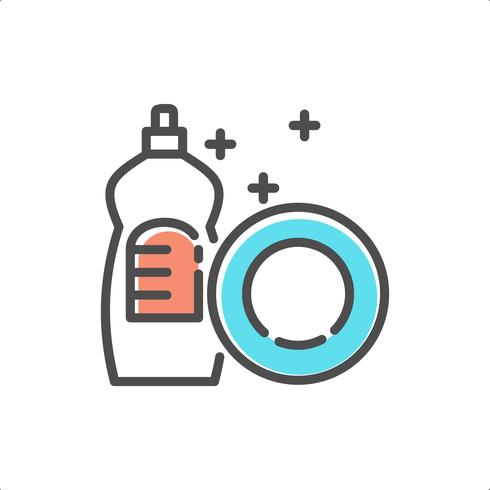 dish washer vector icon