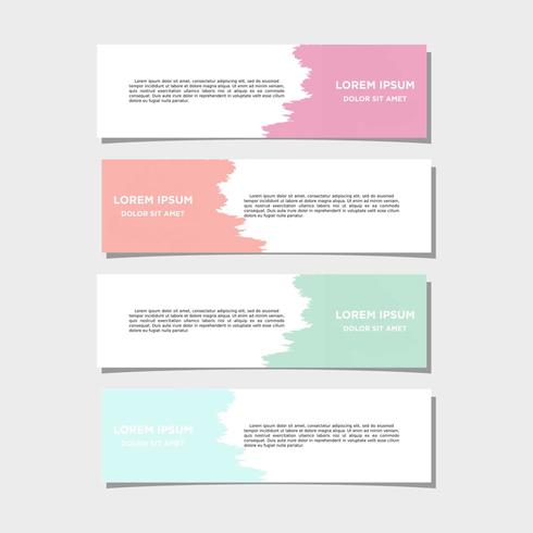 Vector abstract geometric design banner web template