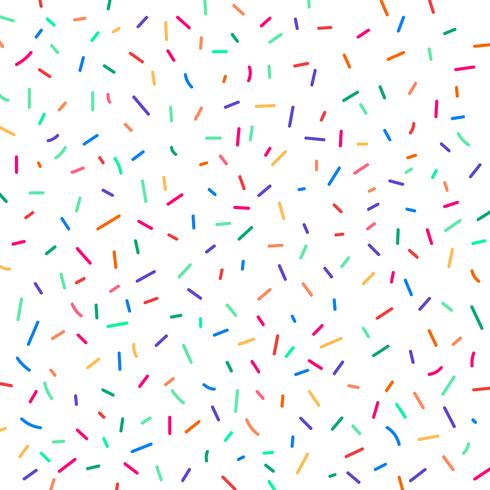 Carnival festive colorful confetti on white background. Element birthday holiday pattern. vector