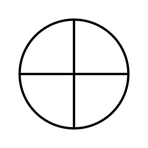 Circle Beautiful line black icon vector