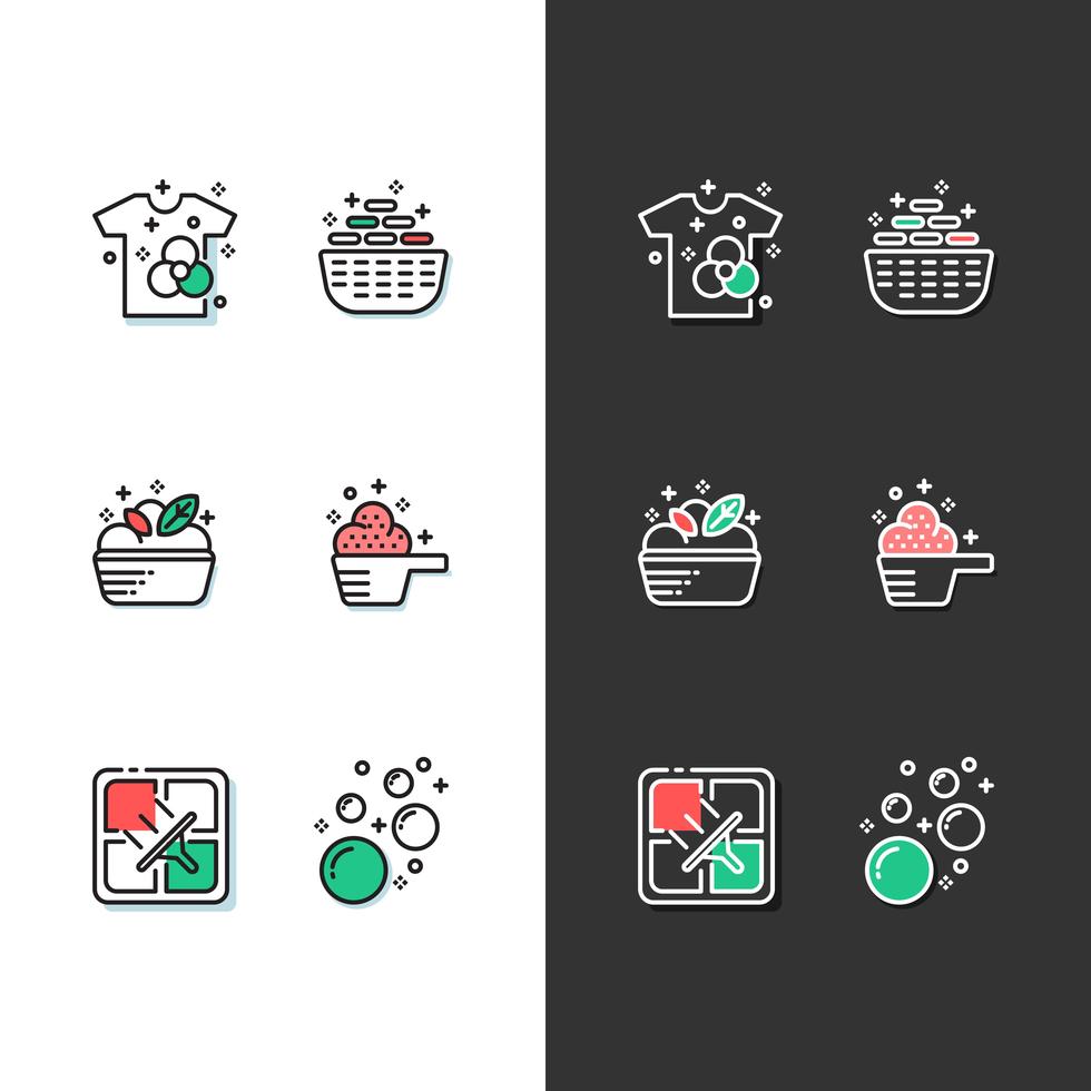 laundry icon set modern 601916 Vector Art at Vecteezy