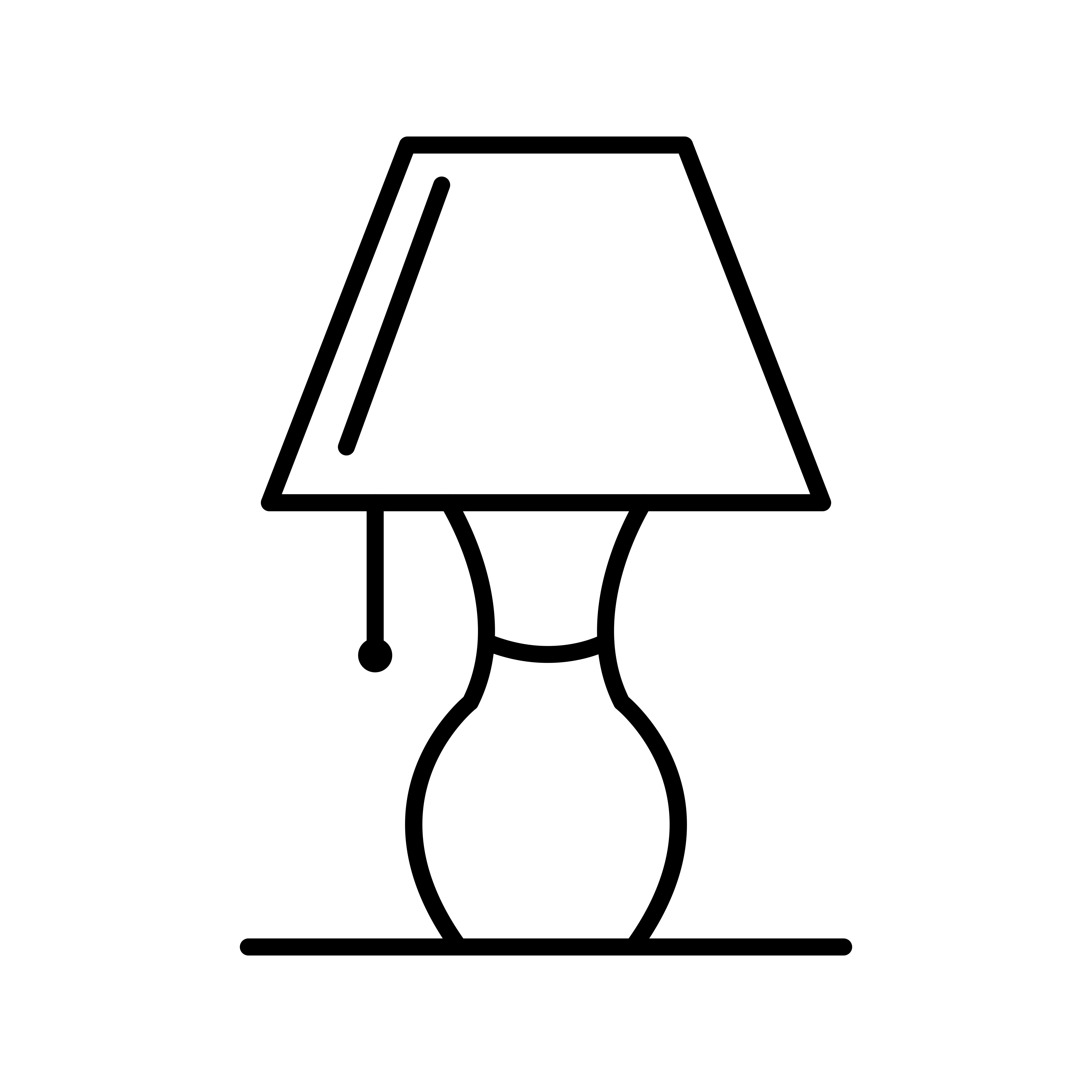 Table lamp Line black icon 602058 Vector Art at Vecteezy