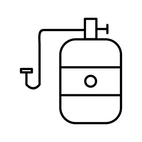 Cylinder Beautiful line black icon vector