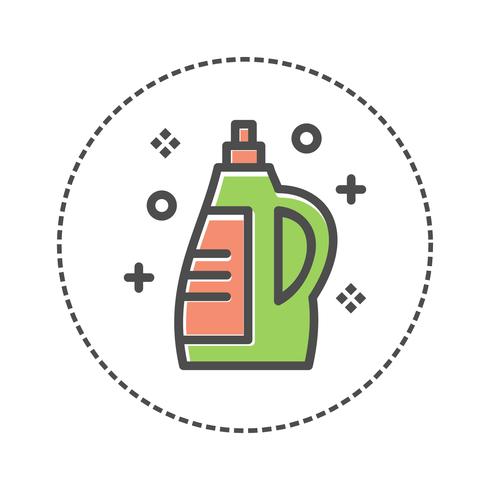 laundry detergent bottle vector