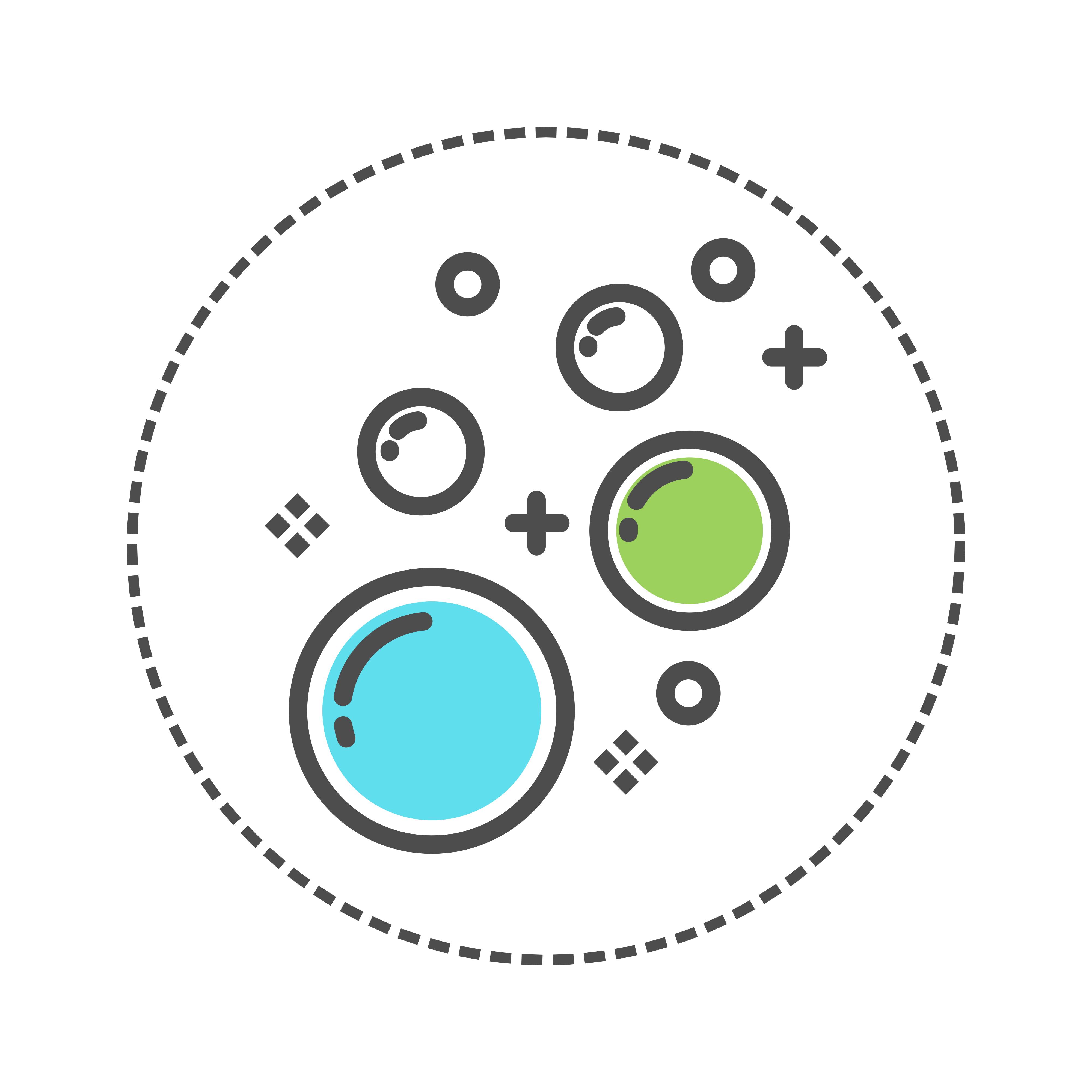 Icon bubble laundry. blue, green, grey color 602290 Vector Art at Vecteezy