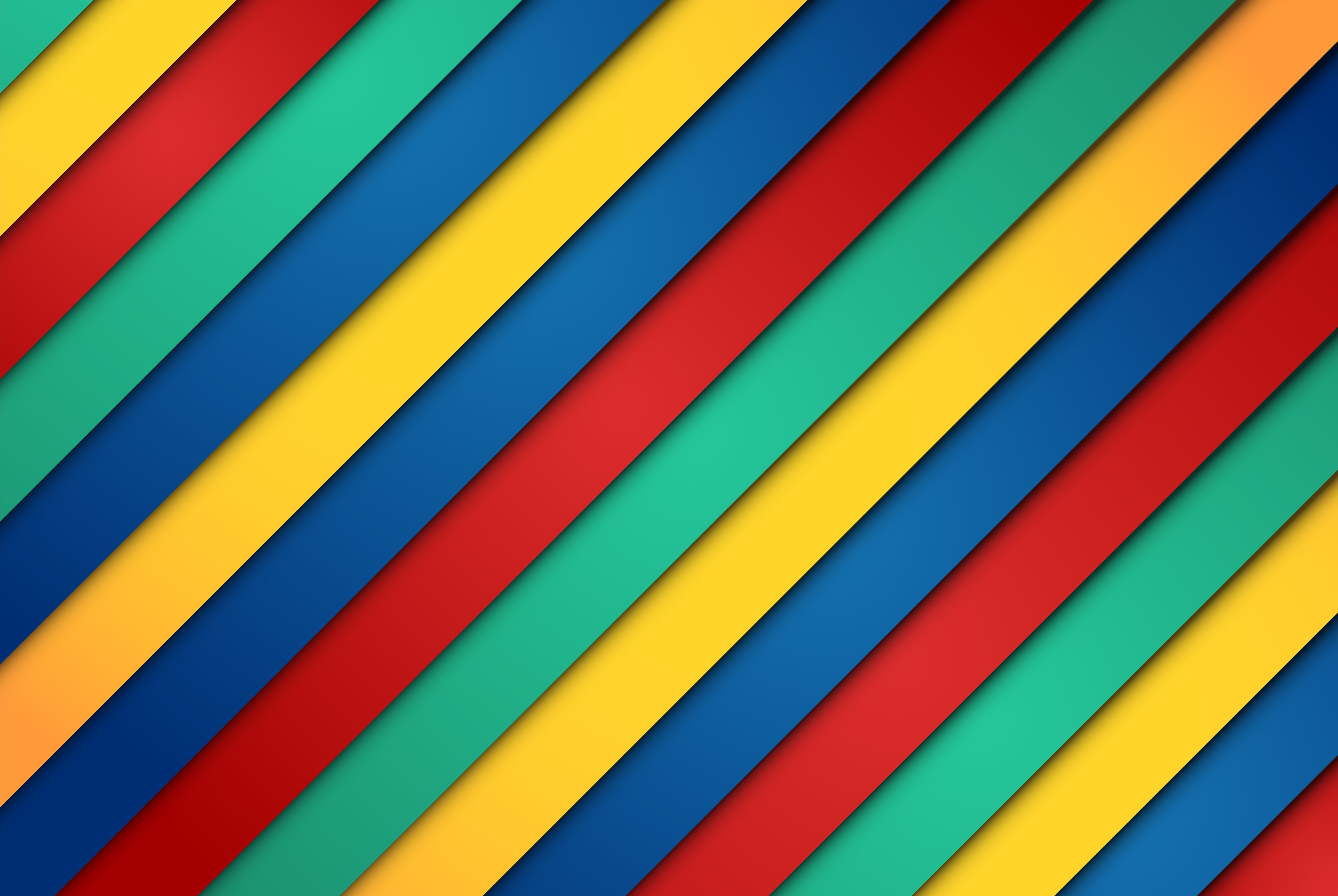 Realistic red, green, blue and yellow sheets of papers 602297 Vector