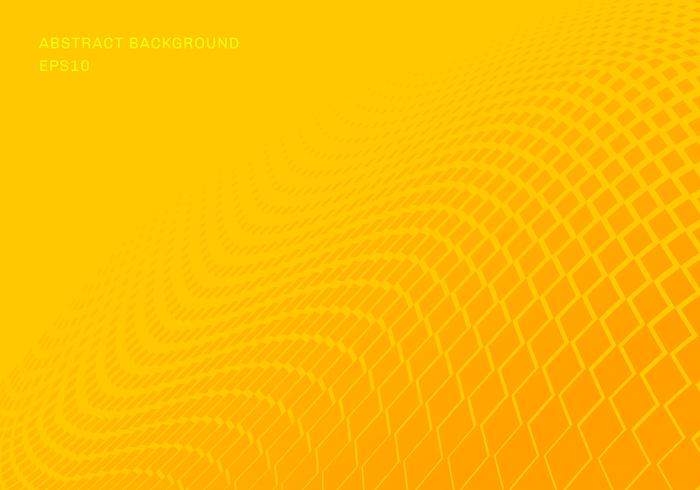 Abstract gradient yellow squares wave pattern halftone horizontal background pop art style. You can use for Design elements presentation, banner web, brochure, poster, leaflet, flyer, etc. vector