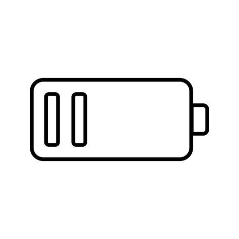 Low battery Line black icon vector