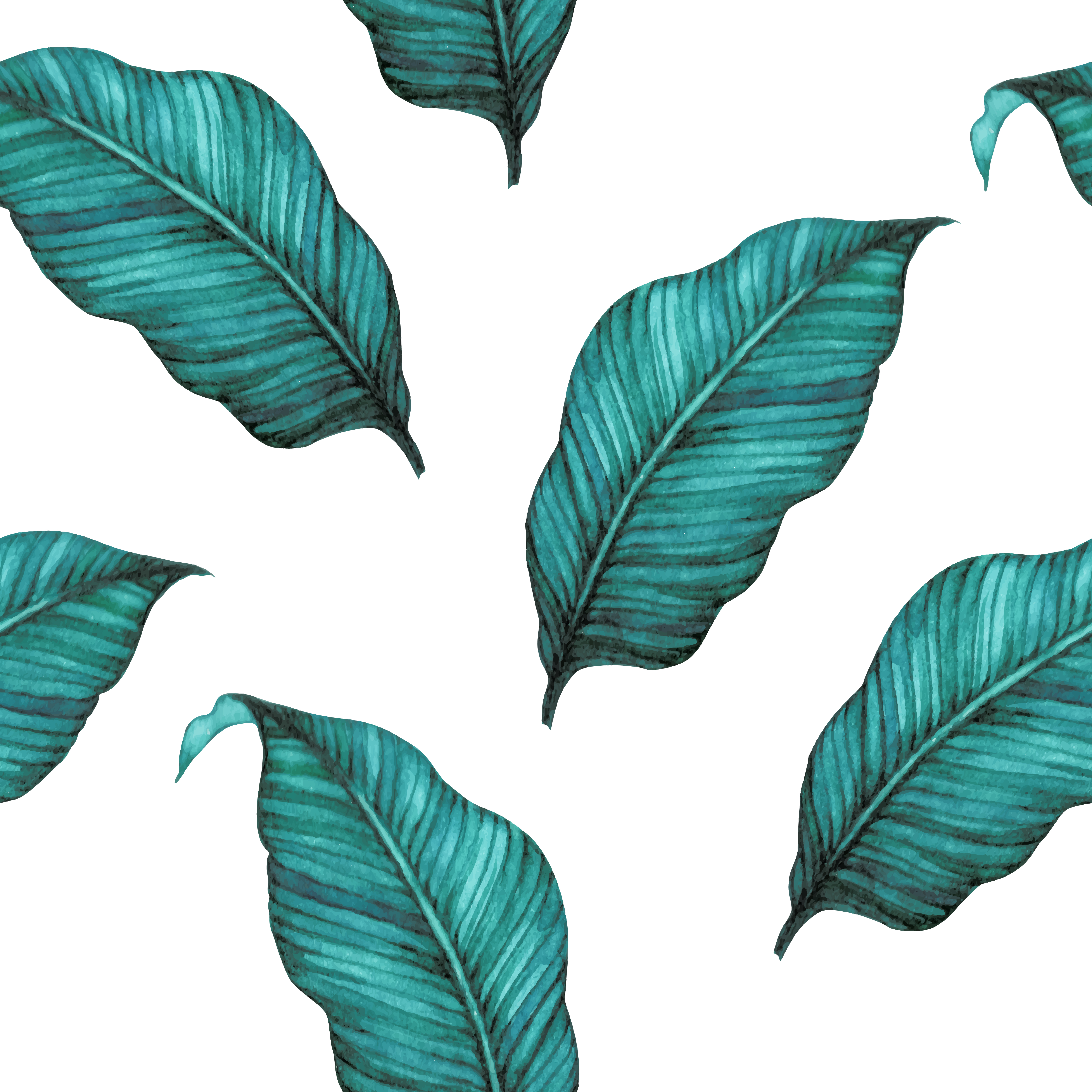 Download Leaf watercolor pattern seamless - Download Free Vectors, Clipart Graphics & Vector Art