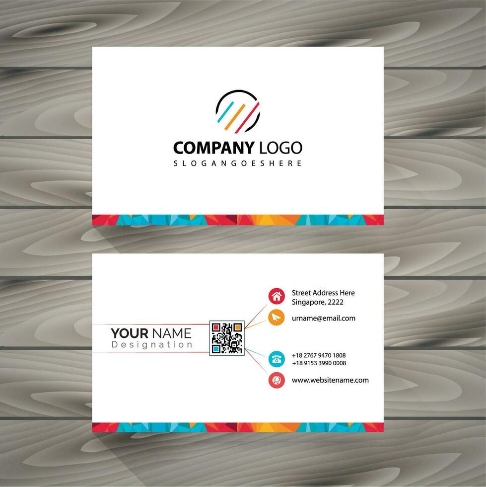 Business card vector