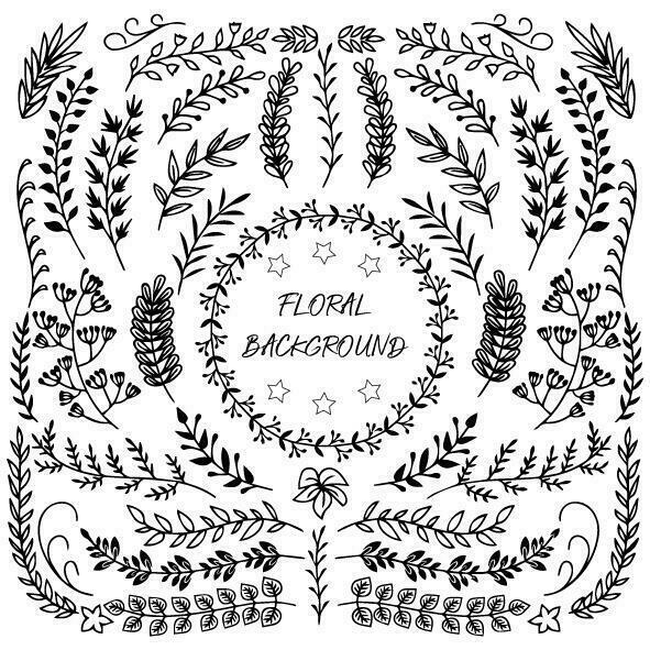 fondo floral vector