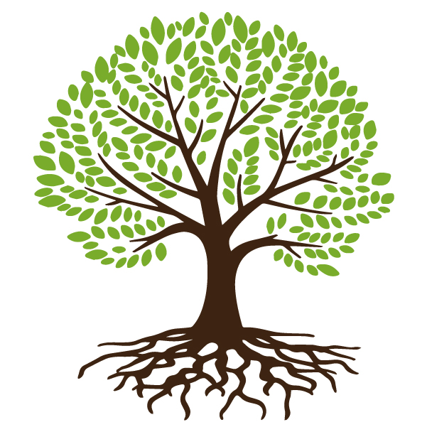 Tree Of Life With Roots Clip Art