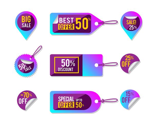 Sale Tag Collection vector