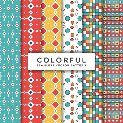 Colorful Seamless Vector Patterns