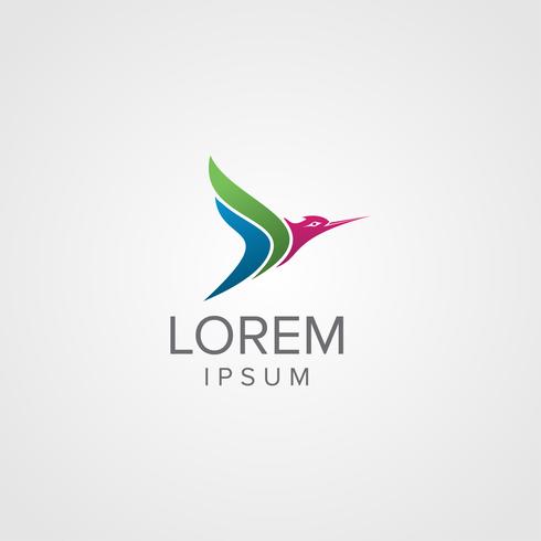 Creative Hummingbird Logo concept design templates vector