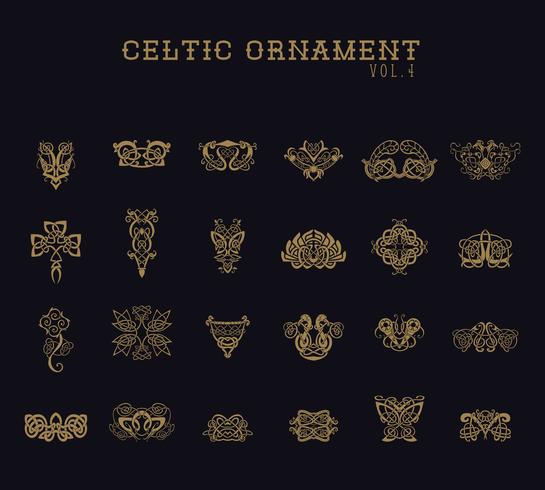 Celtic Ornament Collection set vector