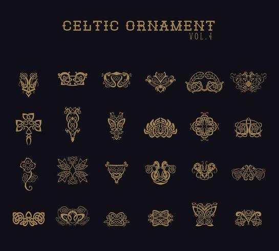 Celtic Ornament Collection set vector