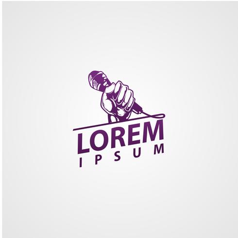 Music Logo concept design templates vector