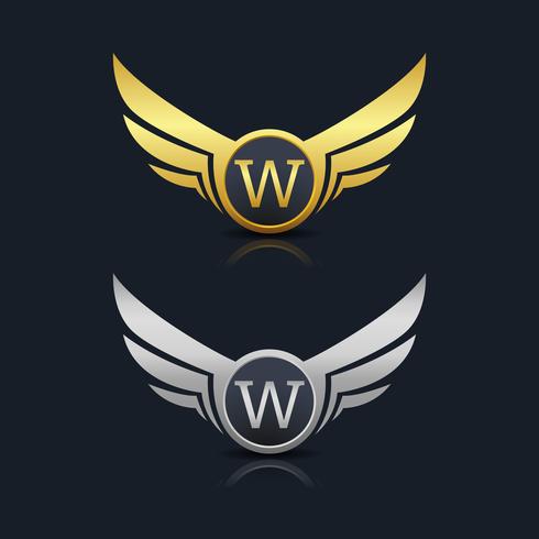 Letter W emblem Logo vector