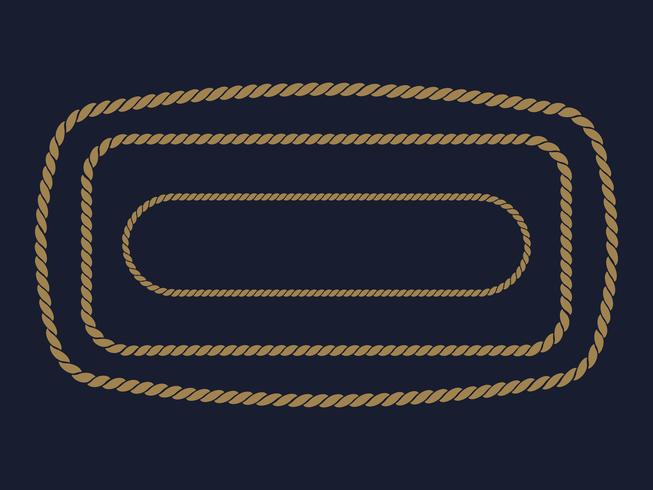 rope frame . vector Illustration