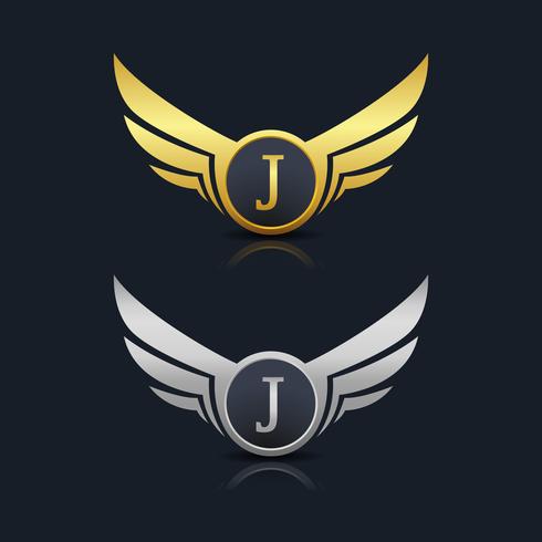 Letter J emblem Logo vector