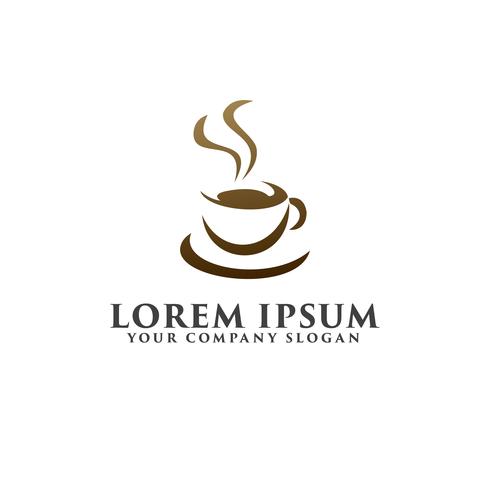 Plantilla de concepto de diseño de logotipo de coffe vector