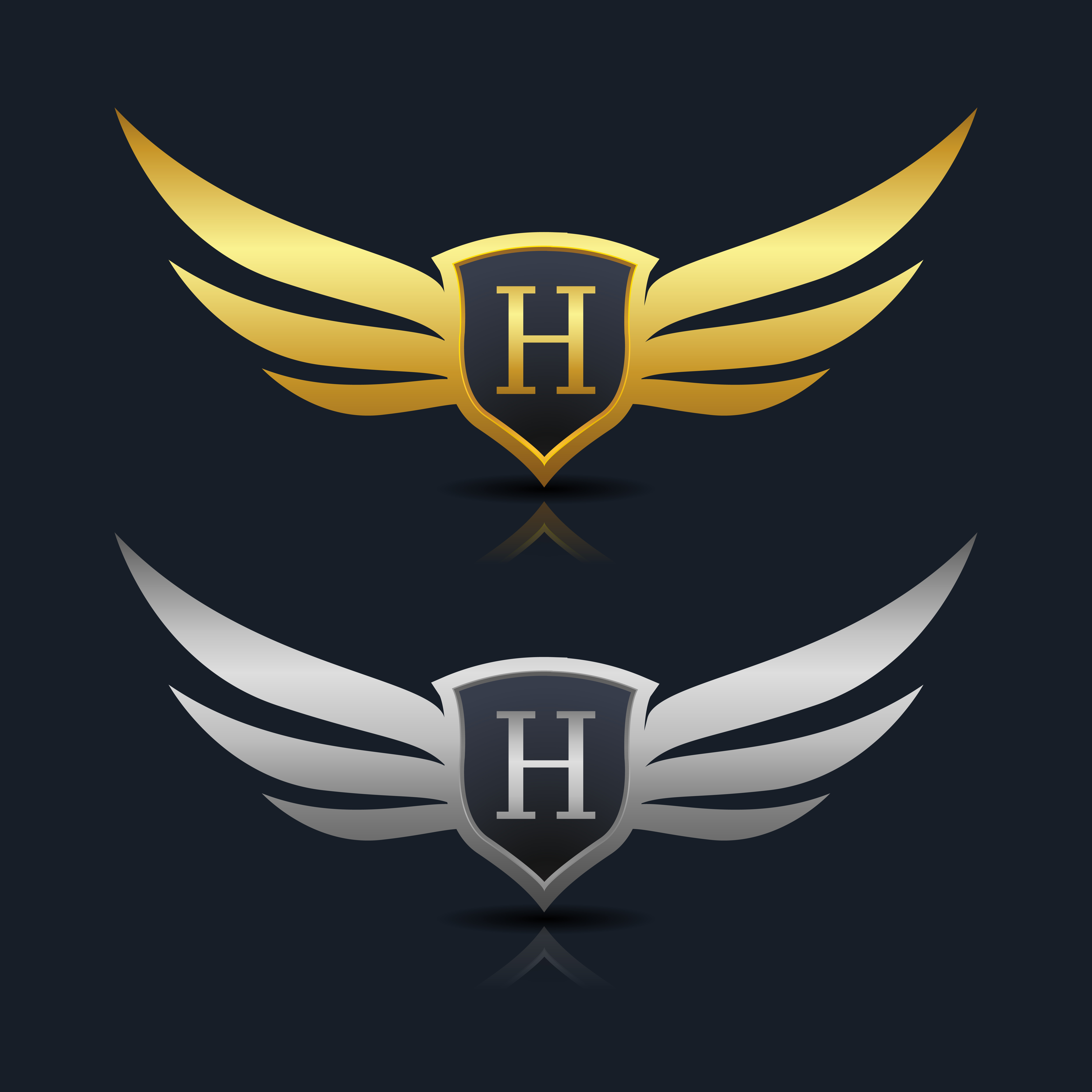 Download Letter H emblem Logo - Download Free Vectors, Clipart Graphics & Vector Art