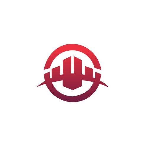 building logo design concept template. Architectural Constructio vector