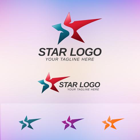 Concepto de logo estrella vector