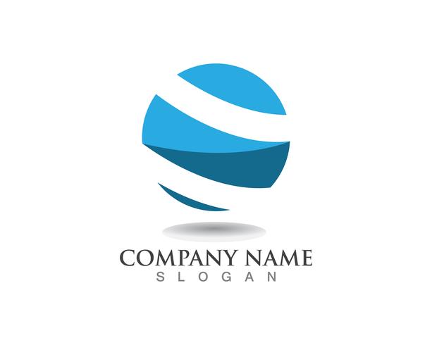 Logotipo de negocios finanzas y símbolos vector concepto ilustración