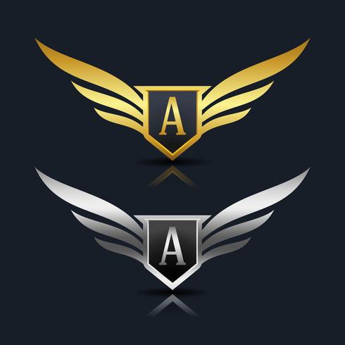 Letter A emblem Logo vector