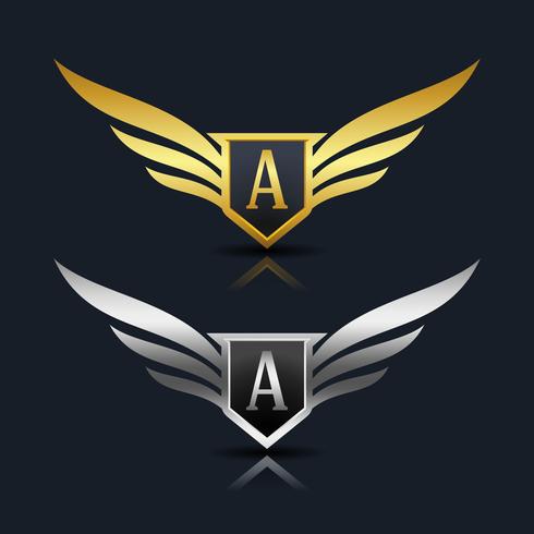 Letter A emblem Logo vector