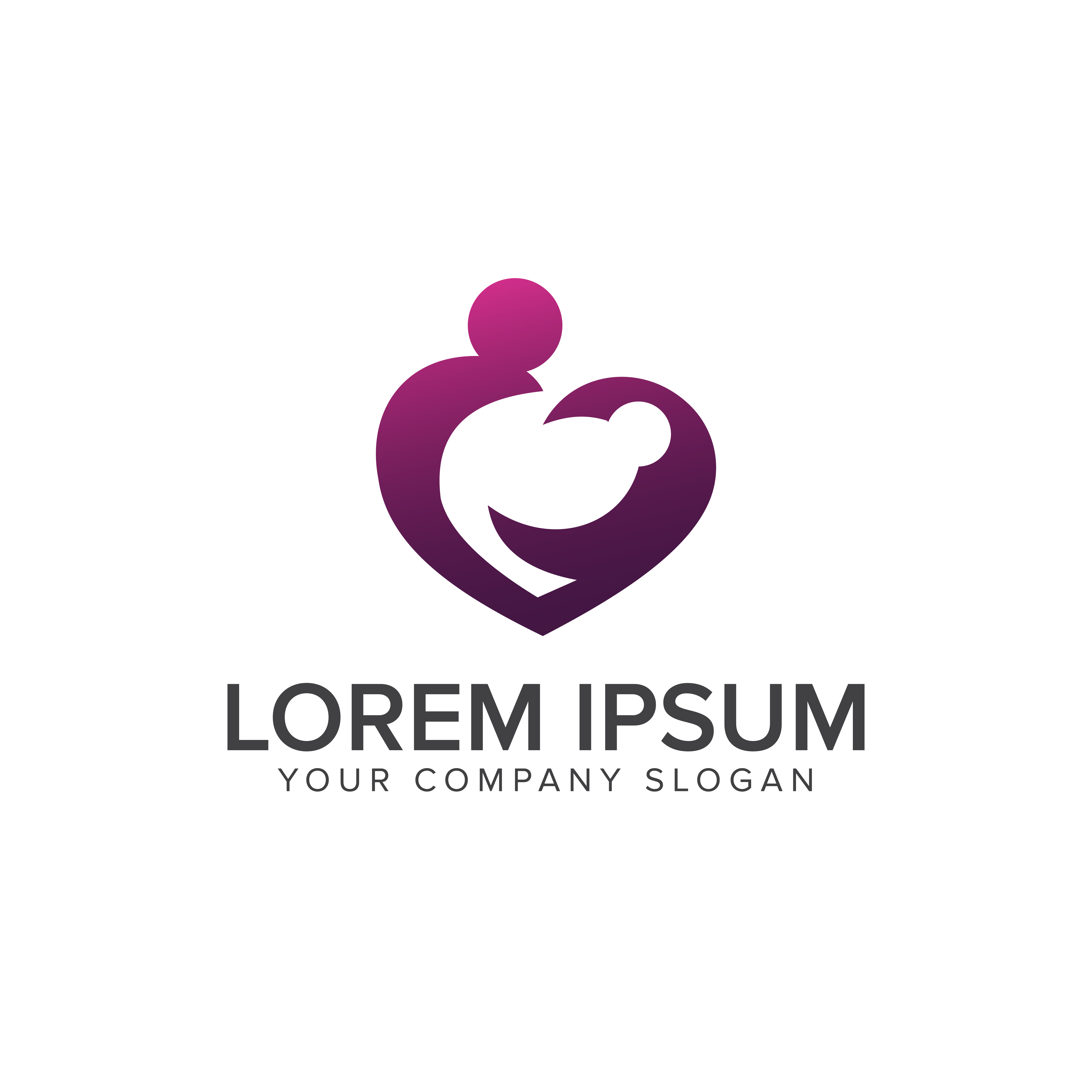 mom and baby. baby care logo design concept template mom and baby. baby care logo design concept template