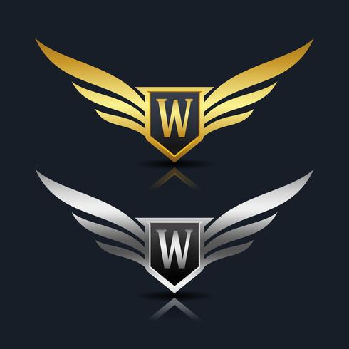 Letter W emblem Logo vector