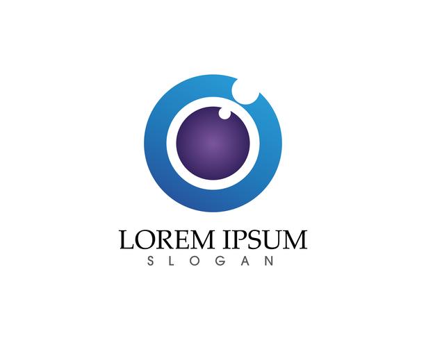 Eye care logo and symbols template vector icons app..