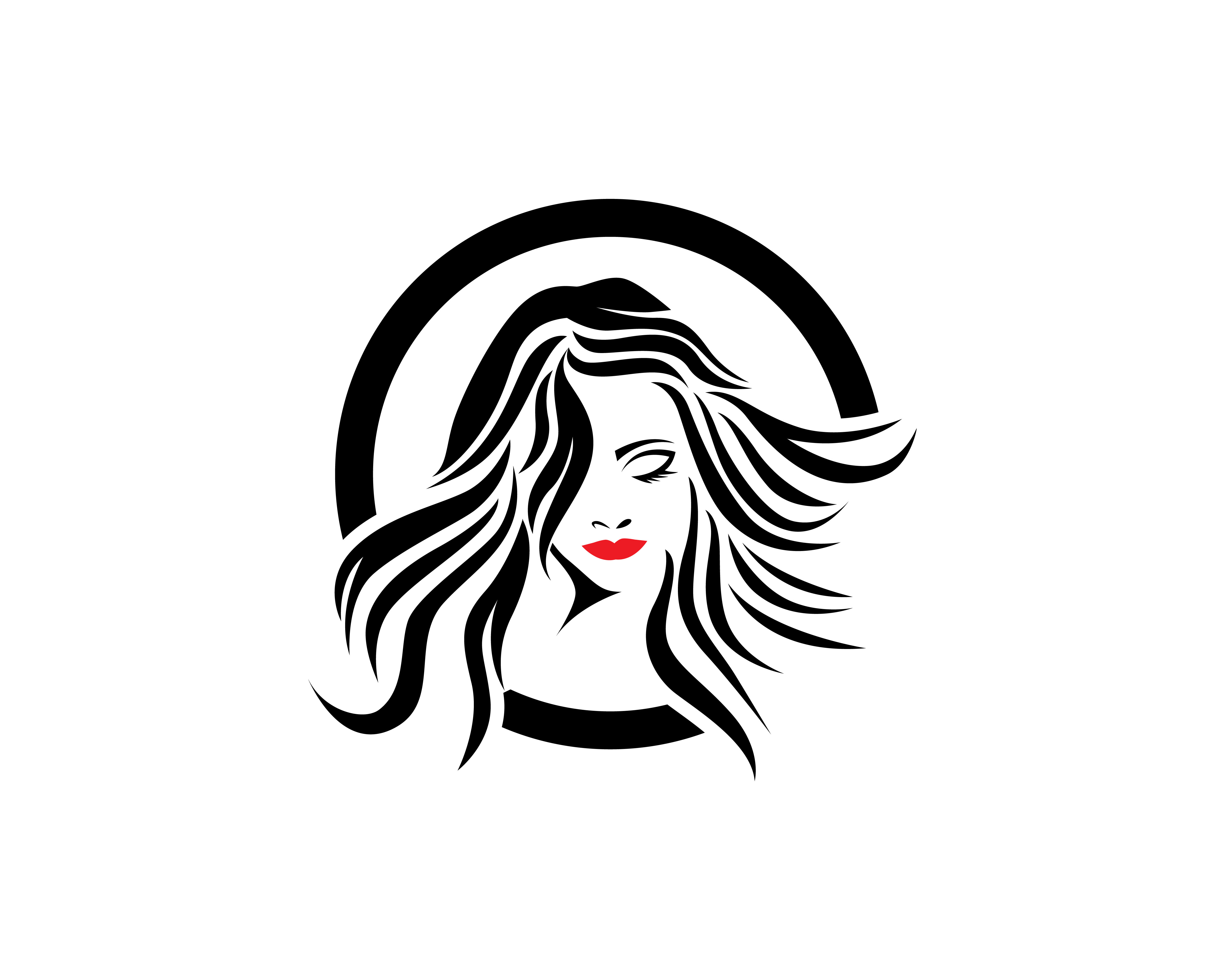 Download hair woman and face logo and symbols - Download Free Vectors, Clipart Graphics & Vector Art