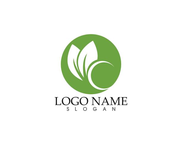 Ecology vector icon logo and symbol  template