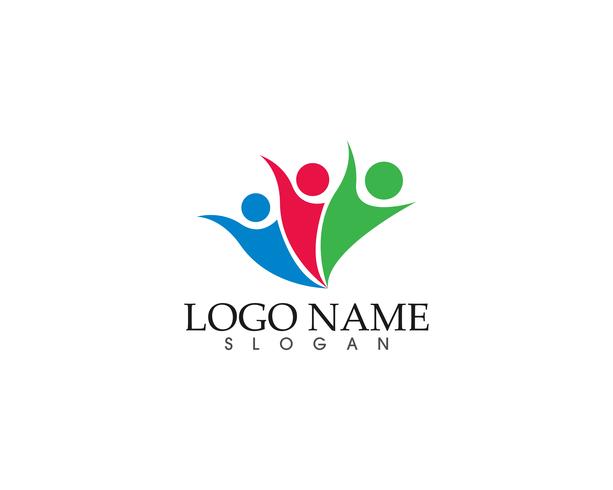 Community vector icon logo and symbols template 