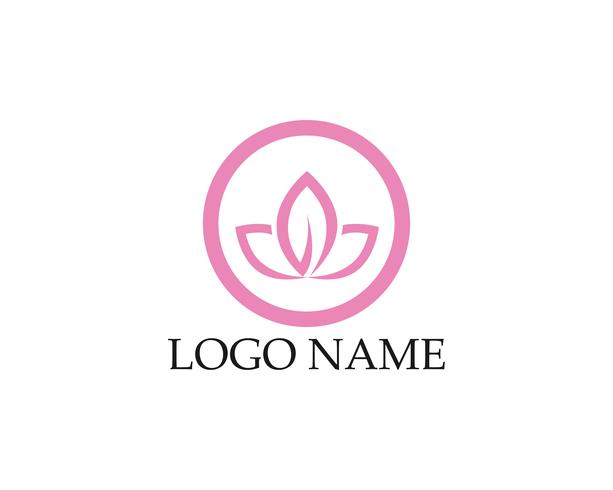 Beauty Vector flowers design logo Template icon