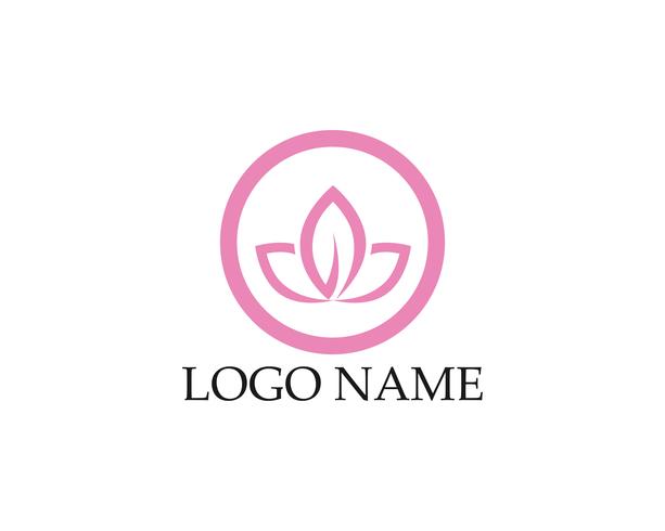 Beauty Vector flowers design logo Template icon