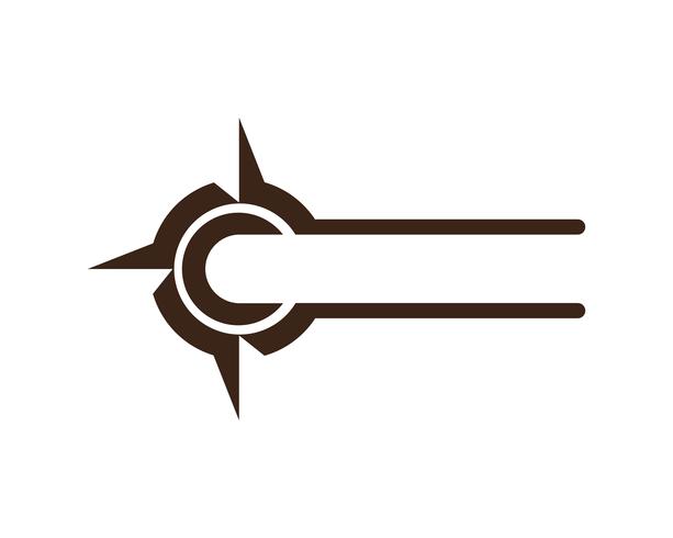 Compass signs and symbols logo  vector app icons - 