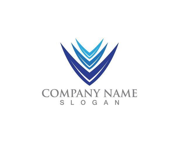 Logotipo de negocios finanzas y símbolos vector concepto ilustración