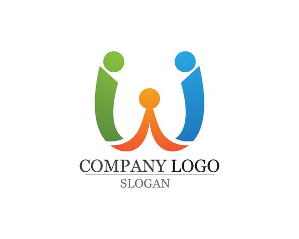 Adopción y cuidado de la comunidad Logo plantilla vector iconos