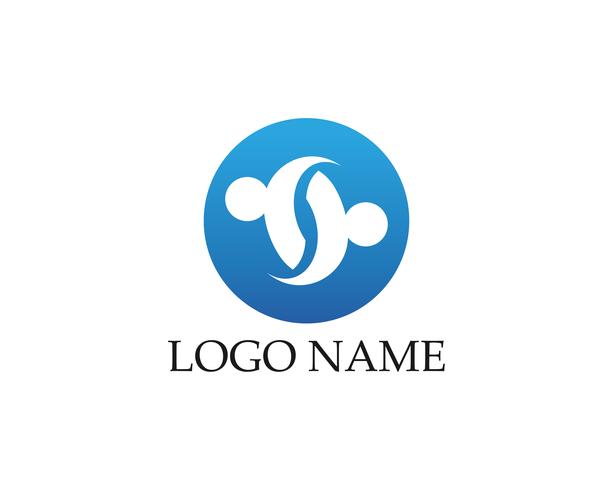 Adoption and community care Logo template vector icon