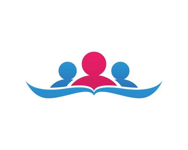 Adoption and community care Logo template vector icon