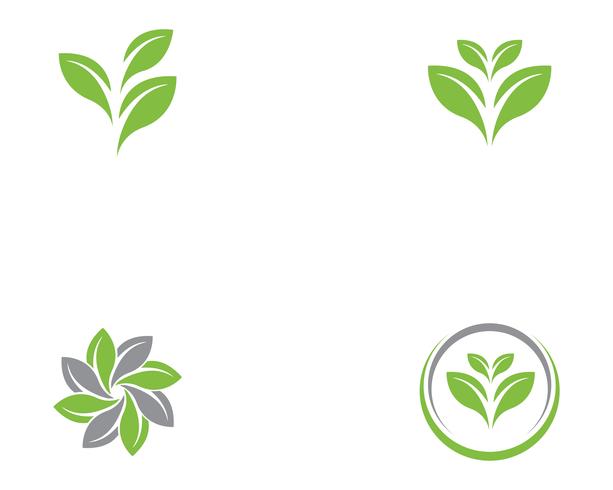 Ecología vector icono logotipo y plantilla de símbolo