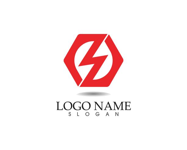 Plantilla e iconos abstractos del diseño del logotipo del negocio vector