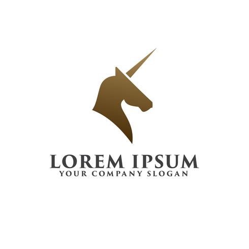 horse logo design concept template vector