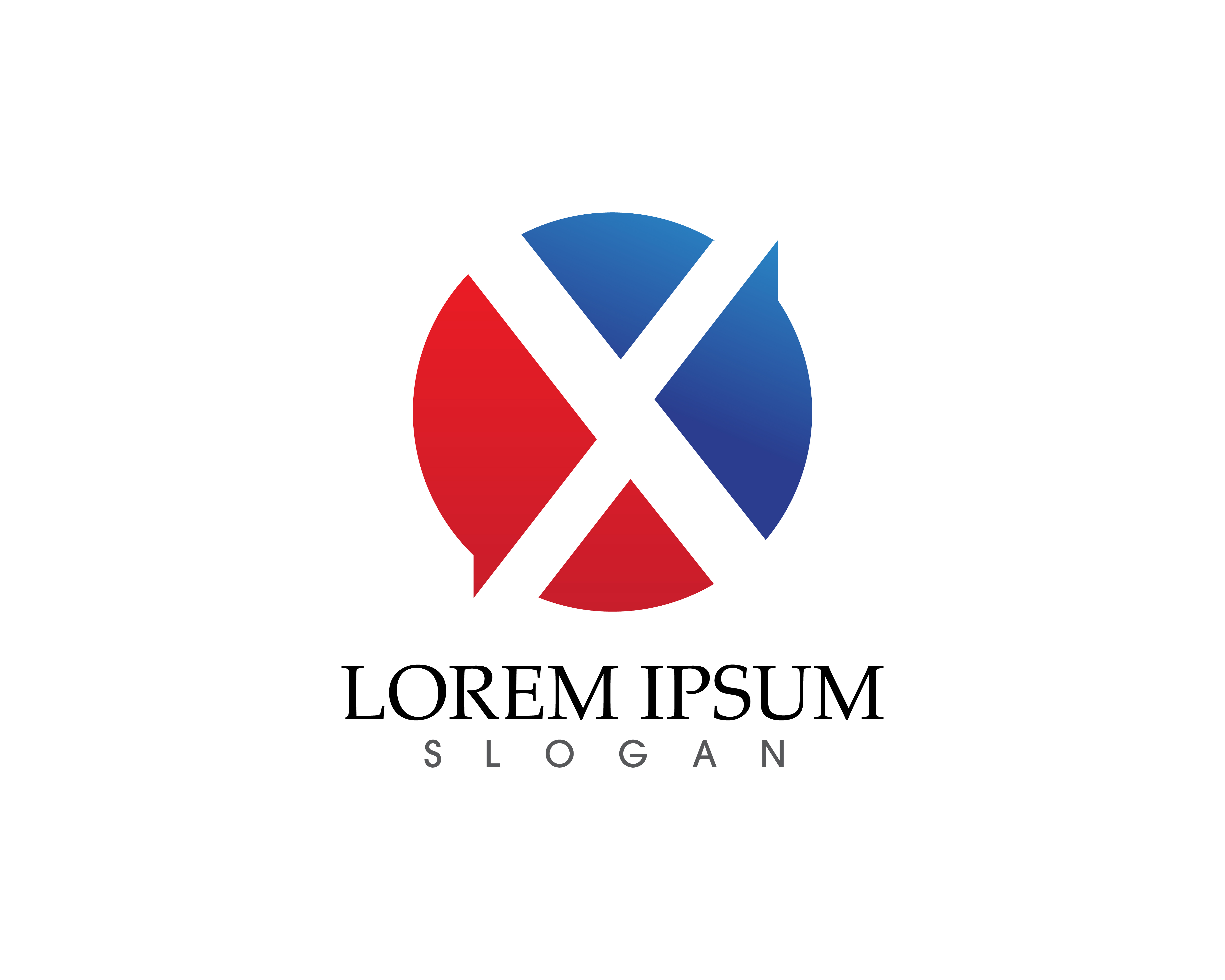 x logo design
